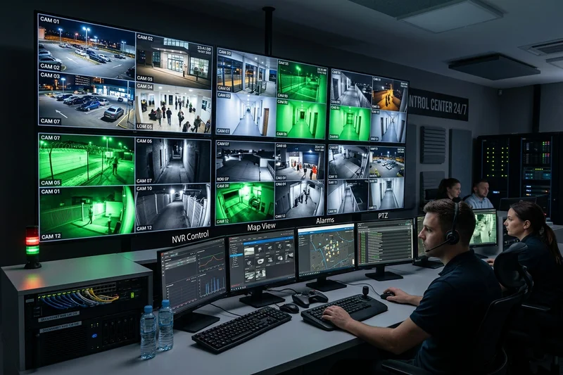 Après : Vidéosurveillance 4K et centre NVR